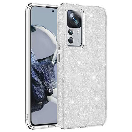 Xiaomi Mi 12T Kılıf Zore Shining Silikon-Gümüş