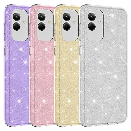Galaxy A04 Uyumlu Zore Shining Silikon-Pembe
