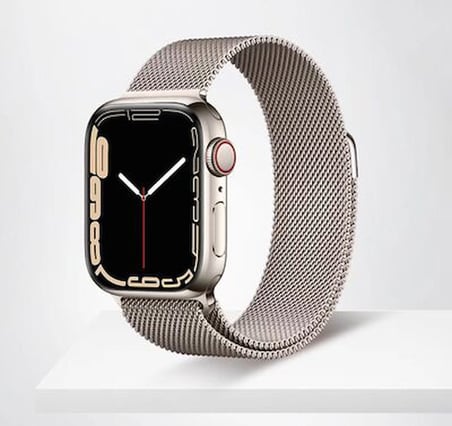 Lexroo Apple Watch 7 41mm Metal Kordon - Derin Mor