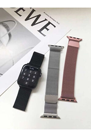 Apple Watch Ultra 49mm Kordon Uyumlu Krd-01 Metal Strap Kayış - Derin Mor