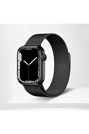 Apple Watch 7 45mm Uyumlu Krd-01 Metal Kordon-derin Mor