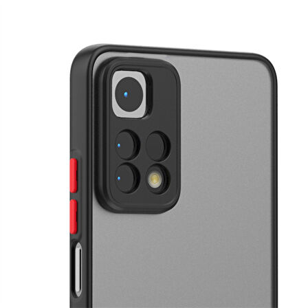 Xiaomi Redmi Note 11 Pro 5G Kılıf Zore Hux Kapak-Siyah