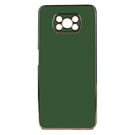Xiaomi Poco X3 Kılıf Zore Bark Kapak-Koyu Yeşil
