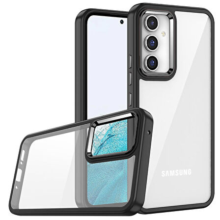 Galaxy A04S Uyumlu Zore Flora Kapak-Siyah