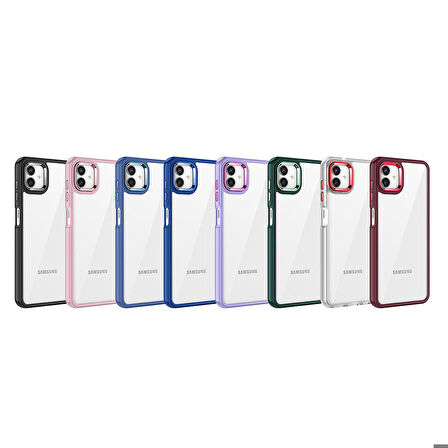 Galaxy A04 Uyumlu Zore Flora Kapak-Siyah