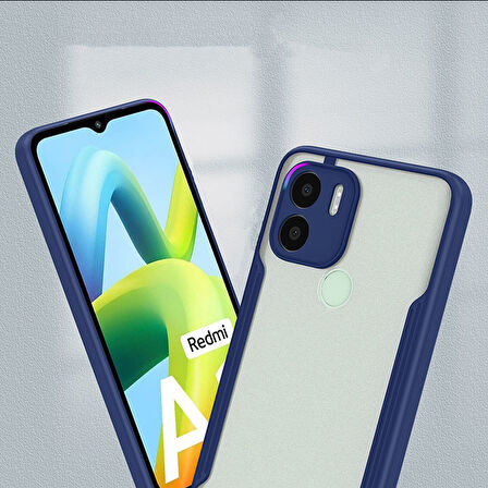 Xiaomi Redmi A1 Kılıf Zore Parfe Kapak-Siyah