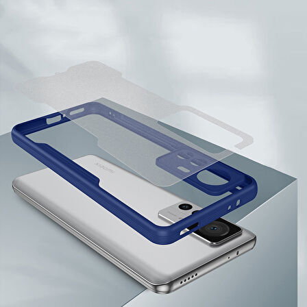 Xiaomi Mi 12T Kılıf Zore Parfe Kapak-Lacivert
