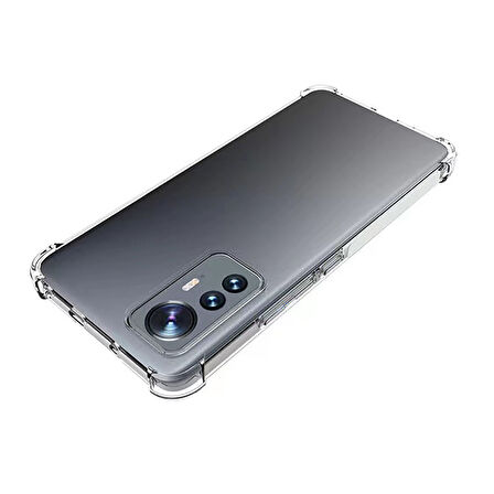 Xiaomi Xiaomi 12 Lite Kılıf Zore Nitro Anti Shock Silikon-Renksiz