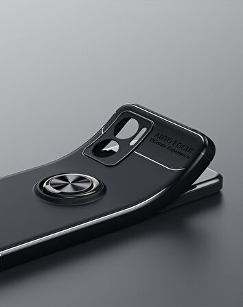 Xiaomi Redmi Note 11E Kılıf Zore Ravel Silikon Kapak-Siyah