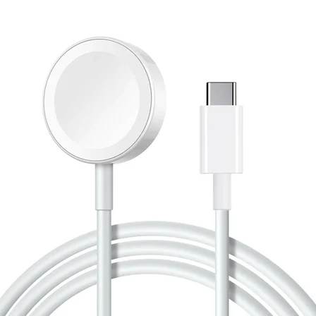 Beyaz Apple Watch Type-C Şarj Kablosu-Zore