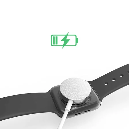 Beyaz Apple Watch Type-C Şarj Kablosu-Zore