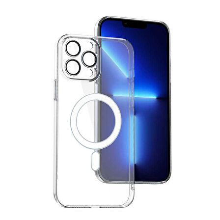 iPhone 14 Pro Kamera Korumalı Magsafe Sert PC Porto Kılıf