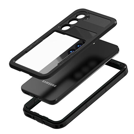 Galaxy S23 Plus Uyumlu 1-1 Su Geçirmez Uyumlu-Siyah