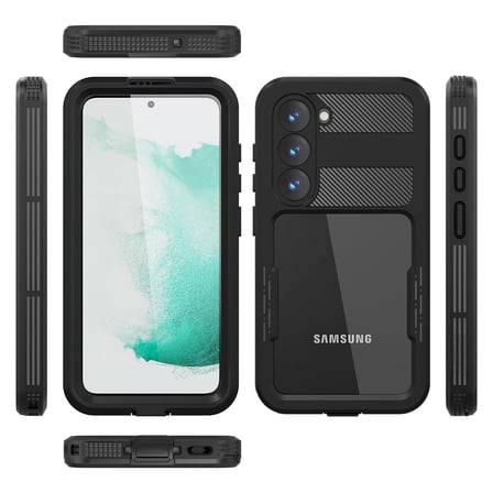 Galaxy S23 Plus Uyumlu NRTK 1-1 Su Geçirmez Uyumlu NRTK-Siyah