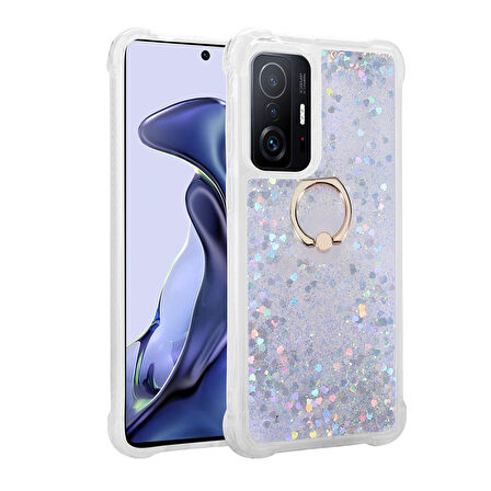 Xiaomi Mi 11T Pro 5G Kılıf Zore Milce Kapak-Gümüş