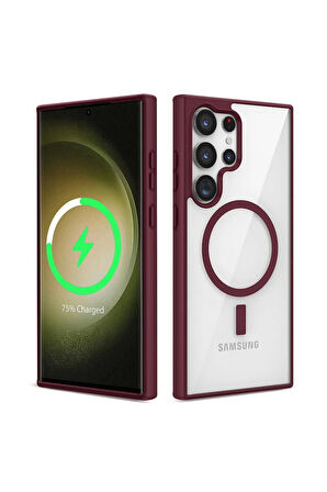 Galaxy S22 Ultra Kılıf Magsafe Wireless Şarj Özellikli Silikon Zore Ege Kapak