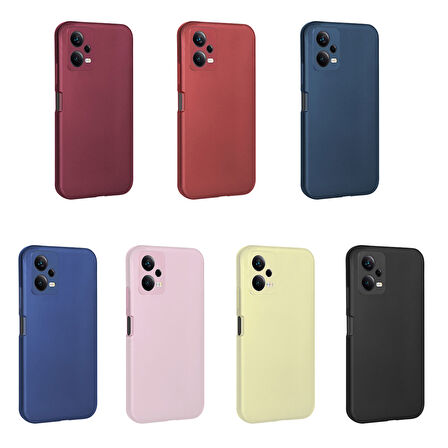 Xiaomi Redmi Note 12 5G Kılıf Zore Premier Silikon Kapak-Siyah