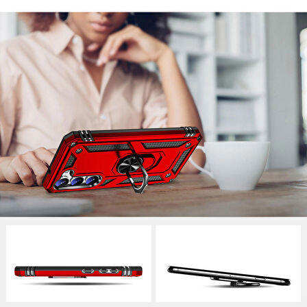Galaxy S23 Uyumlu Zore Vega Kapak-Kırmızı