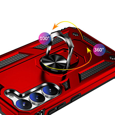 Galaxy S23 Plus Uyumlu Zore Vega Kılıf-Siyah