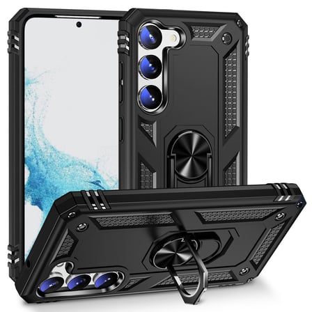 Galaxy S23 Plus Kılıf Kamera Koruyucu Manyetik Standlı Tank Koruma Pazarplus