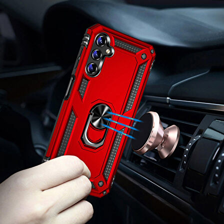 Galaxy A14 Uyumlu Zore Vega Kapak-Siyah