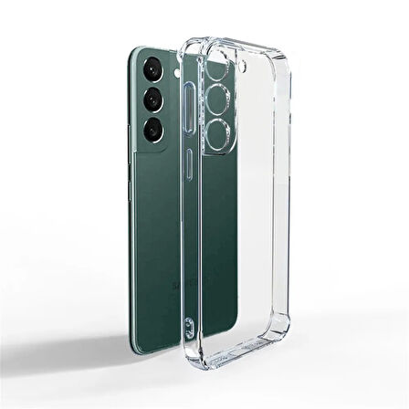 Galaxy S22 Uyumlu Zore 2mm Anti Shock Silikon-Renksiz