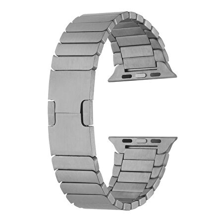 Watch Ultra 49mm Uyumlu KRD-82 Metal Zore Kordon-Gri