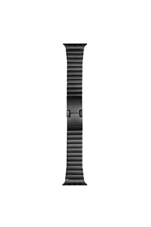 Apple Watch 7 41mm Uyumlu Krd-82 Metal Kordon Gri