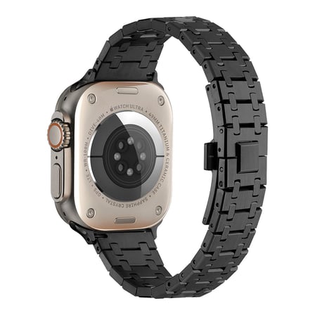 Watch Ultra 49mm Uyumlu KRD-83 Metal Zore Kordon-Gümüş-Rosegold