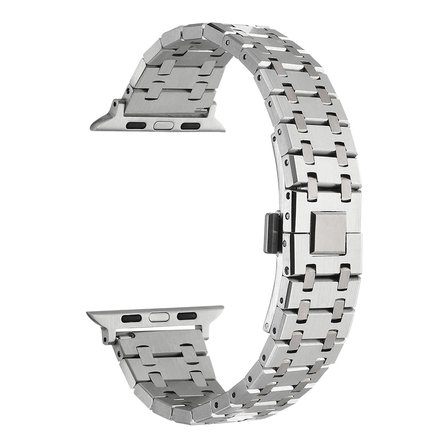 Watch 44mm Uyumlu KRD-83 Metal Zore Kordon-Gümüş
