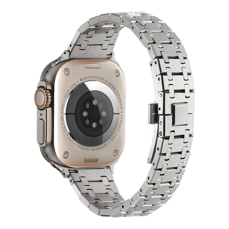 Watch 7 41mm Uyumlu KRD-83 Metal MKST Kordon-Gümüş