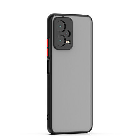 Xiaomi Redmi Note 12 Pro 5G Kılıf Zore Hux Kapak-Siyah