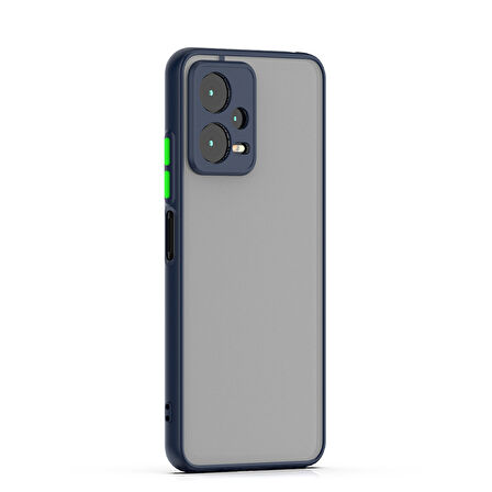 Xiaomi Redmi Note 12 Pro 5G Kılıf Zore Hux Kapak-Lacivert