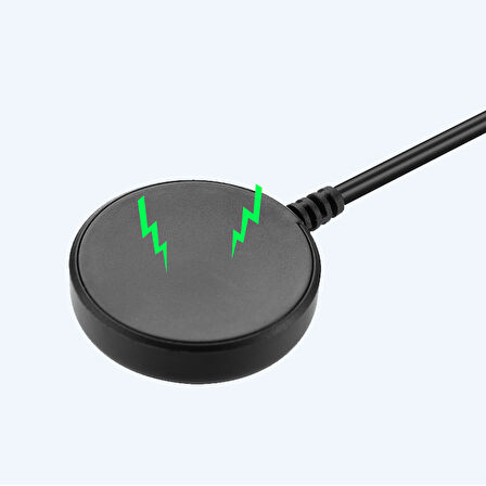 Siyah Galaxy Watch 5 44mm Type-C Akıllı Saat Şarj Kablosu-Zore