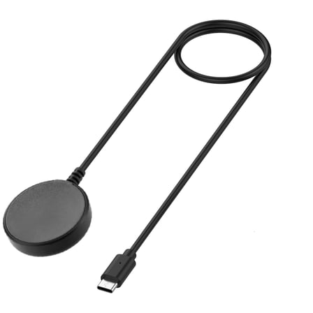 Siyah Galaxy Watch 5 Pro Type-C Akıllı Saat Şarj Kablosu-Zore