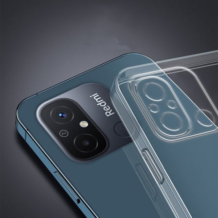 Xiaomi Redmi 12C Kılıf Kamera Korumalı Şeffaf Kalın Üstün Koruma Silikon Novatech
