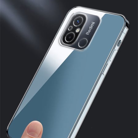 Xiaomi Redmi 12C Kılıf Kamera Korumalı Şeffaf Kalın Üstün Koruma Silikon Novatech
