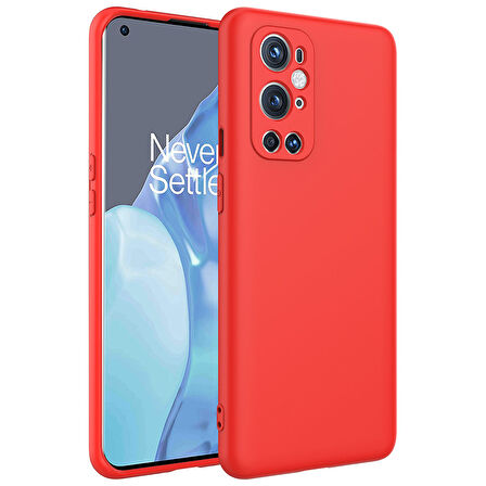 One Plus 9 Pro Kılıf Zore Mara Lansman Kapak-Kırmızı