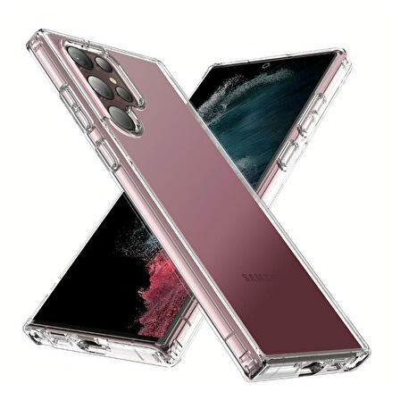 Galaxy S23 Ultra Uyumlu Zore 2mm Anti Shock Silikon-Renksiz