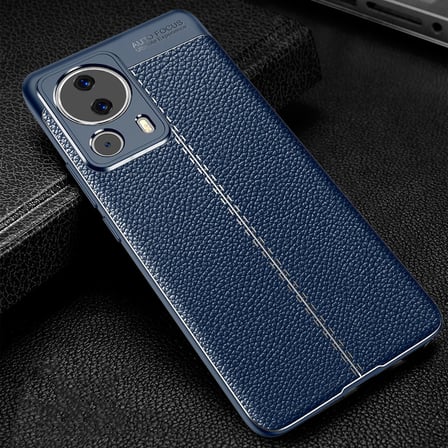 Xiaomi Mi 13 Lite Kılıf Deri Görünümlü Silikon Kamera Korumalı Üstün Koruma Alan Tech