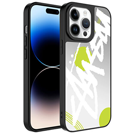 iPhone 14 Pro Max Uyumlu Aynalı Desenli Kamera Korumalı Parlak Zore Mirror Kılıf
