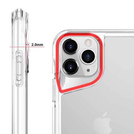 iPhone 11 Pro Uyumlu Zore T-Max Kapak-Renksiz
