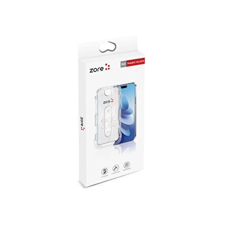 iPhone 12 Pro Kolay Uygulama Aparatlı 5D Magic Glass Cam Ekran Koruyucu