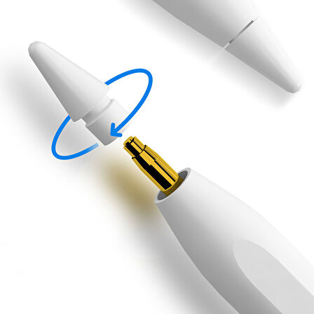 ​İNC Pencil 11 Palm-Rejection Magnetik Şarj ve Eğim Özellikli Dokunmatik Çizim Kalemi-Beyaz