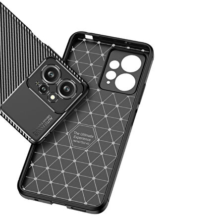 Xiaomi Redmi Note 12 4G Kılıf Zore Negro Silikon Kapak-Siyah