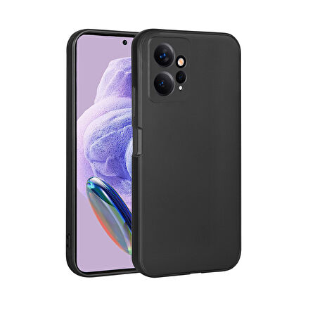 Xiaomi Redmi Note 12 4G Kılıf Zore Premier Silikon Kapak-Siyah