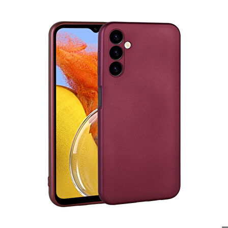 Galaxy M14 Uyumlu Zore Premier Silikon Kapak-Mürdüm