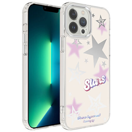 iPhone 13 Pro Uyumlu AirBagli Parlak Tasarımlı Zore Mimbo Kılıf-NO4