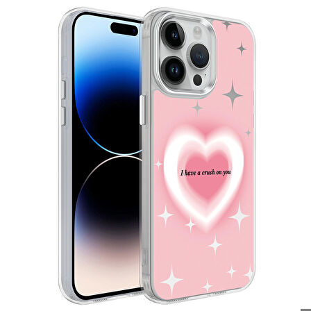 iPhone 14 Pro Max Uyumlu Airbagli Parlak Tasarımlı Zore Mimbo Kapak-NO1