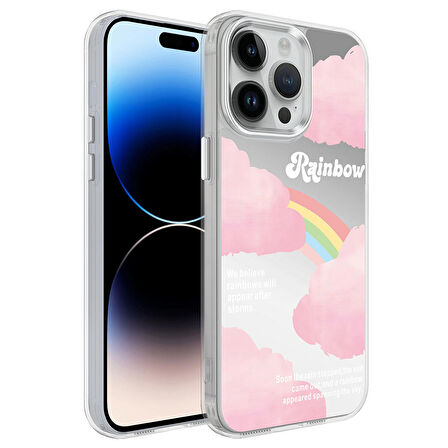 iPhone 14 Pro Max Uyumlu Airbagli Parlak Tasarımlı Zore Mimbo Kapak-NO6